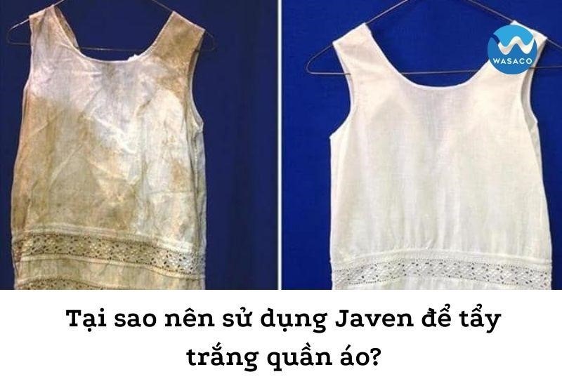 Cách tẩy trắng quần áo bằng Javen