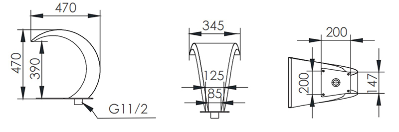 Thác nước cong TB-35