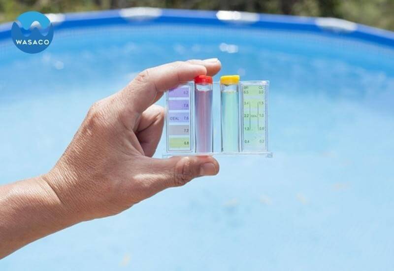 Kiểm tra nước hồ bơi trước khi xử lý