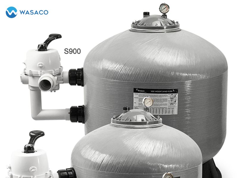 vỏ bình lọc bể bơi Emaux được làm bằng polyester và sợi thủy tinh